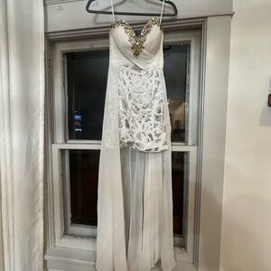 Sean Couture High-Low Sequin Gown Size 4